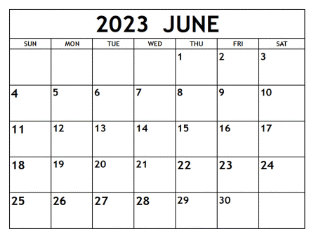 Printable June 2023 Calendar Templates in Spanish