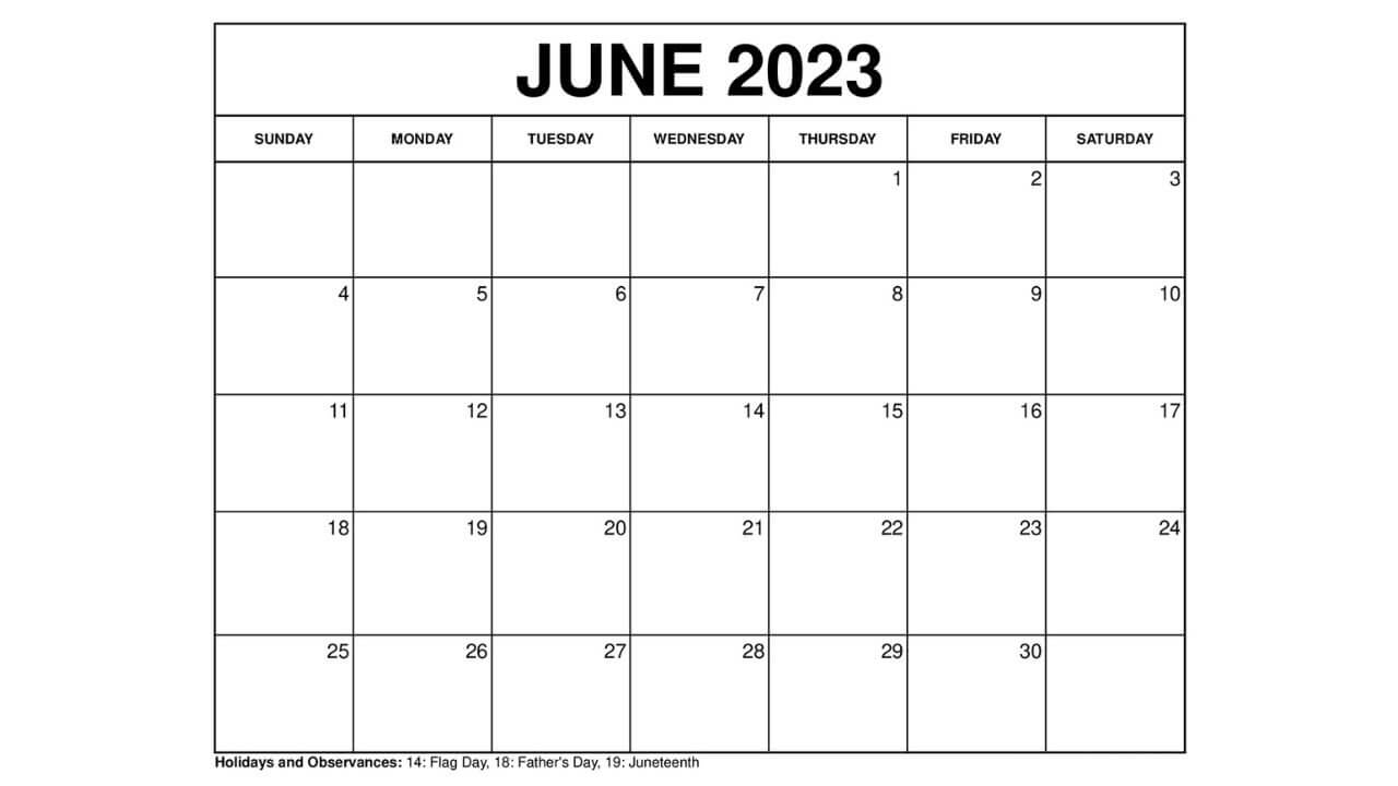 Printable June 2023 Calendar Templates in Spanish