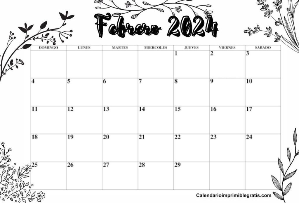 Calendario De Fondos De Escritorio De Febrero 2024