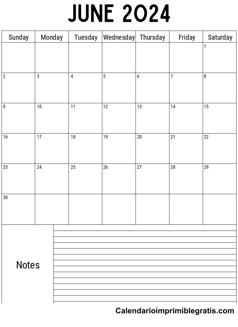 Free June 2024 Editable Calendar