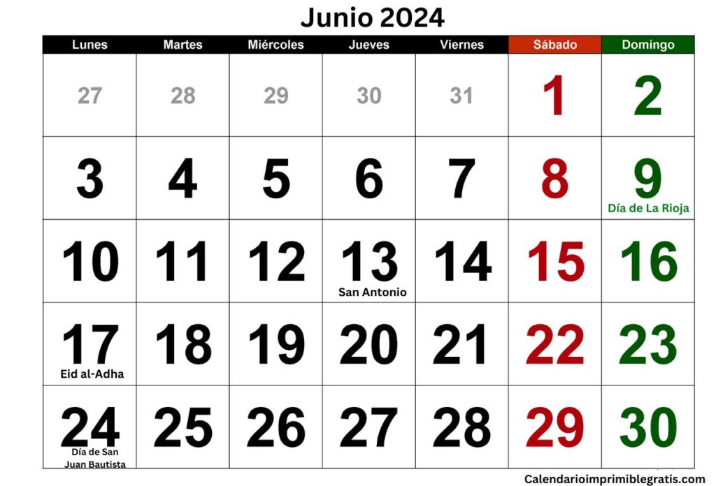 Junio de 2024 marque su calendario con festivales
