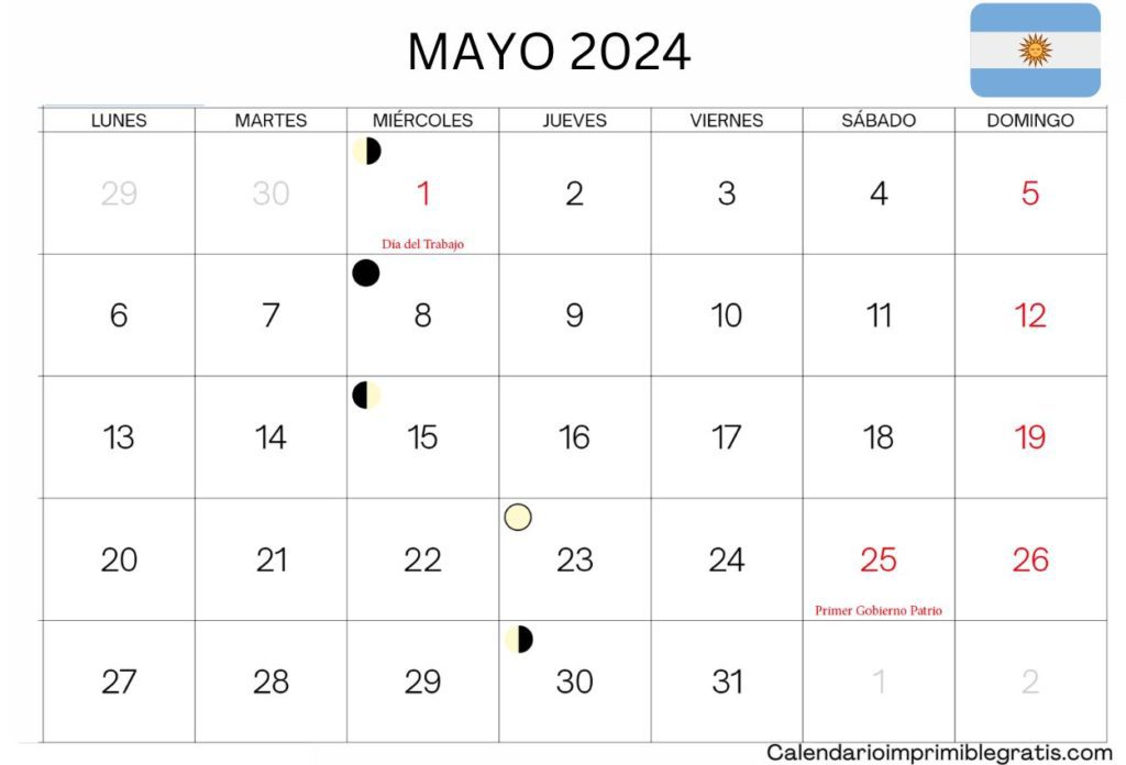 calendario mayo 2024 argentina en 2023