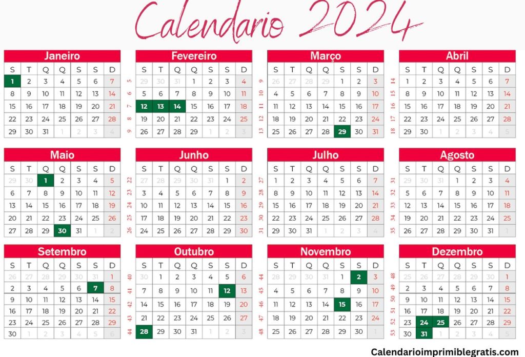Calendario 2023 España para Imprimir Gratis