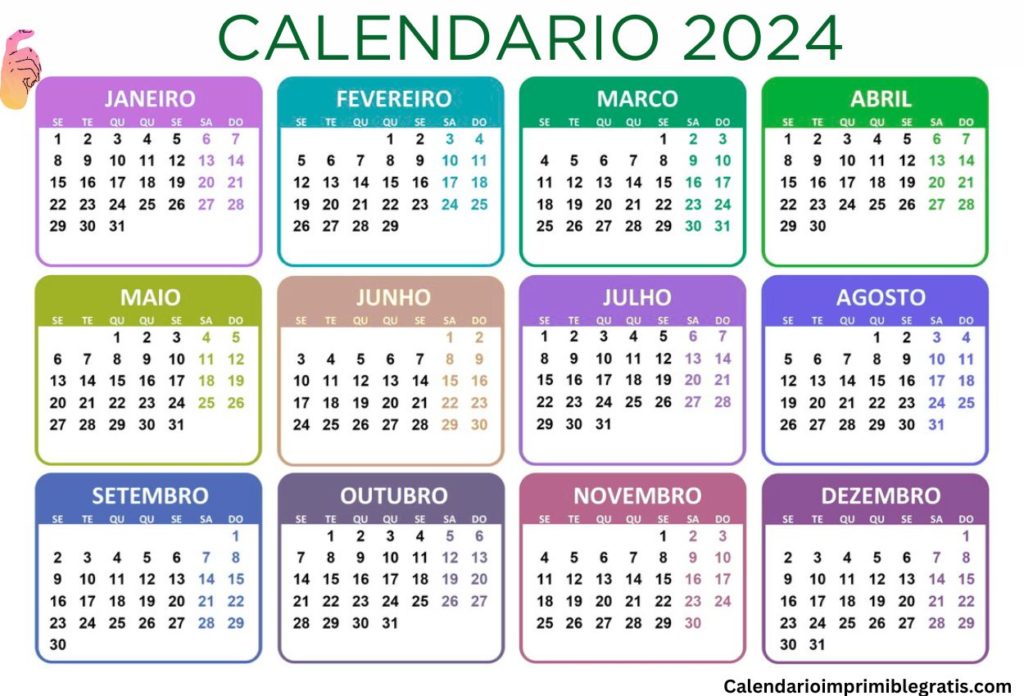 Descargar Calendario 2024 excel