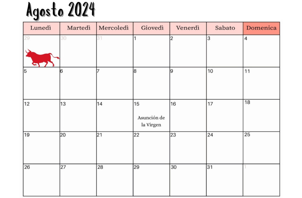 Calendario de Festivales de España Agosto 2024